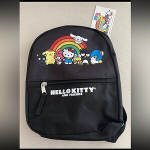 Sanrio Hello Kitty and Friends Black Mini Backpack NEW